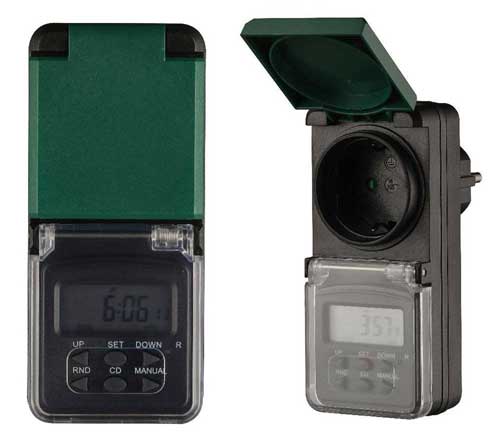 unikaten vrtni predalnik s časovnikom